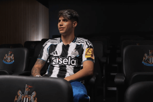 Antonio Cordero upon joining Newcastle United. (Image credit: NUFCTV)