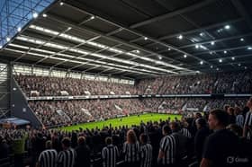 An AI-generated image of what Newcastle United will look like in 2035
