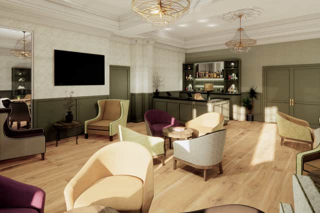 How the bar and lounge will look