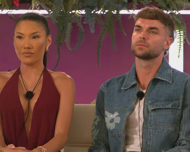 Sophie with Harry on Love Island