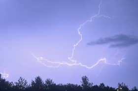 A weather warning for thunderstorms has been issued.
