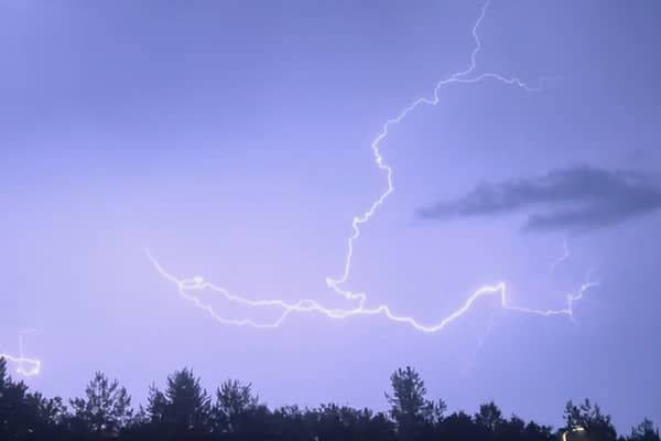 A weather warning for thunderstorms has been issued.