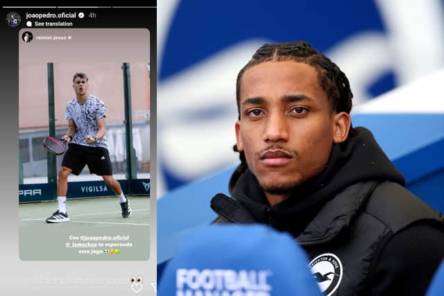 Joao Pedro has been active on Instagram this week as talk of a deal to move to Newcastle United intensifies.