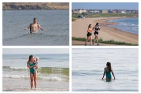 North Tyneside residents kicked off the heatwave with trips to the coast. 