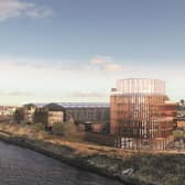 An artist's impression showing how the Crown Works film studios in Sunderland could look