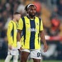 Allan Saint-Maximin of Fenerbahce looks on during the Turkish Super League match between Fenerbahce and Galatasaray at Ulker Sukru Saracoglu Stadium on April 2, 2025 in Istanbul, Turkey. 