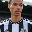 An AI-generated image of Hugo Ekitike wearing a Newcastle United shirt