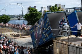 Billy Bolt in action during the Red Bull Tyne Ride, Newcastle in 2024