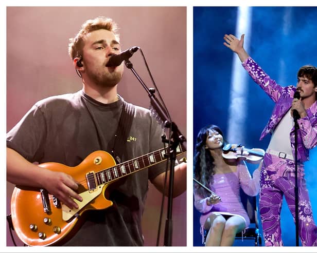 Benson Boone covered a Sam Fender song this week at a festival appearance