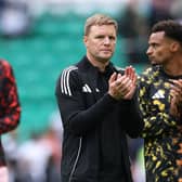 Eddie Howe Head Coach of Newcastle reacts after the pre-season friendly match between Celtic and Newcastle United at Celtic Park on July 19, 2025 in Glasgow, Scotland. (Photo by Stu Forster/Getty Images)