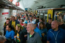 Runners use the Metro as they make their way to the start line of the AJ Bell Great North Run last year. (Photo by Ian Forsyth/Getty Images)
