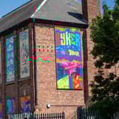 A new piece of community street art has appeared on the side of a building in the heart of Byker.