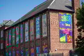 A new piece of community street art has appeared on the side of a building in the heart of Byker.
