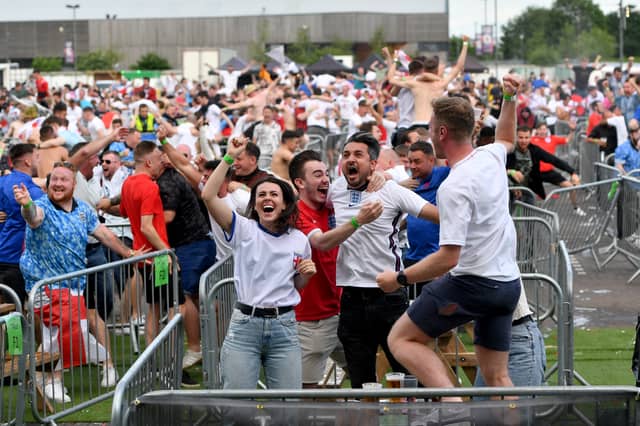 A fan zone, like this one in Manchester in 2021, is coming to Newcastle