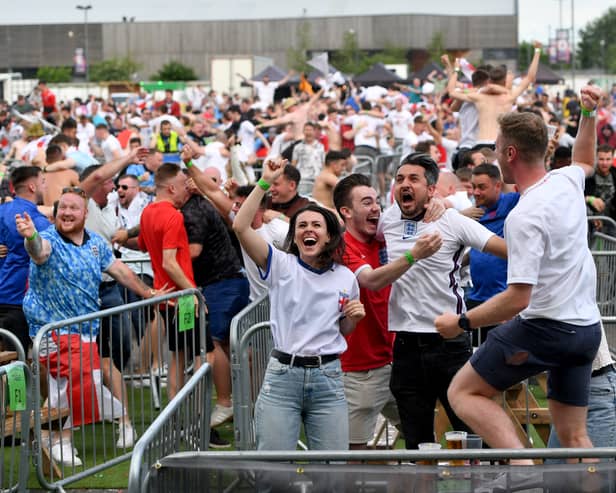 A fan zone, like this one in Manchester in 2021, is coming to Newcastle