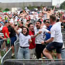A fan zone, like this one in Manchester in 2021, is coming to Newcastle