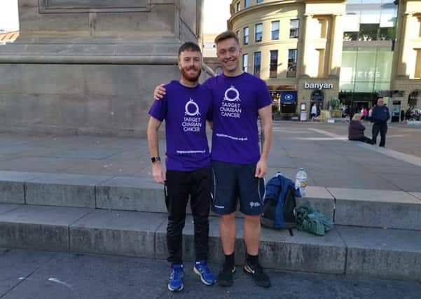 Luke Oldfield before running the Great North Run in 2019.