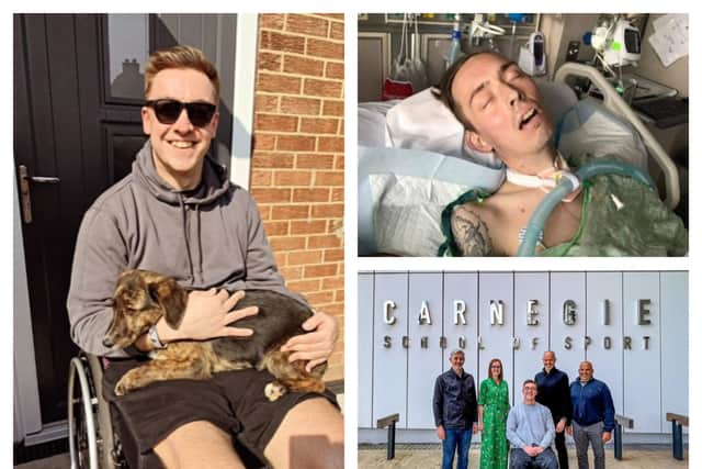 Luke Oldfield, 31, has been through an "incredibly traumatic" few years after suffering from heatstroke.