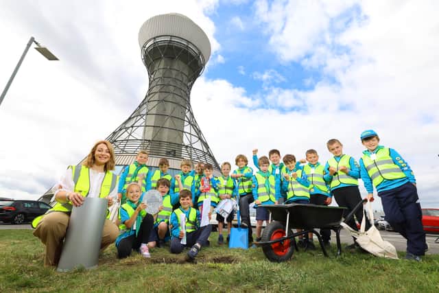 A time capsule has been buried at Newcastle Airport as part of its 90th birthday celebrations.