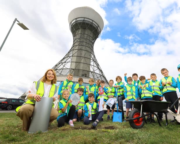 A time capsule has been buried at Newcastle Airport as part of its 90th birthday celebrations.