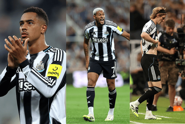 Jacob Ramsey, Joelinton & Anthony Gordon - when Newcastle United stars are expected to return to action. (Photo credit: Getty Images)