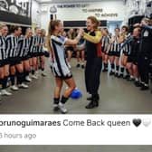 Newcastle United skipper Bruno Guimaraes posted a heartfelt message to former club director Amanda Staveley.