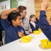 Dame Jessica Ennis Hill hosts breakfast club at Nether Edge Primary School to share her tips for managing morning chaos.