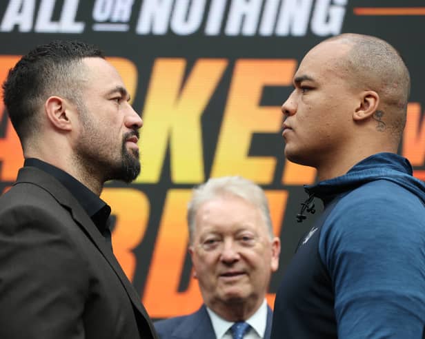 Joseph Parker (L) and Fabio Wardley (R)