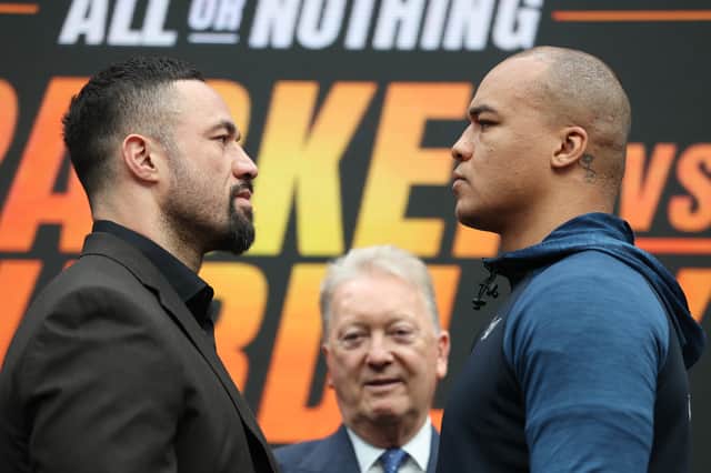Joseph Parker (L) and Fabio Wardley (R)