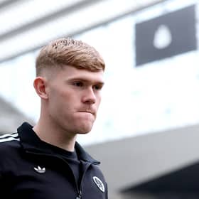 Lewis Hall of Newcastle United arrives at the stadium prior to the Premier League match between Newcastle United and Chelsea at St James' Park on December 20, 2025 in Newcastle upon Tyne, England. (Photo by Stu Forster/Getty Images)