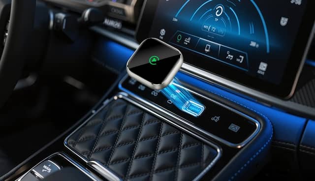 Just plug it into your car's USB port and away you go