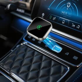 Just plug it into your car's USB port and away you go