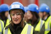 Chancellor Rachel Reeves tours the site during the groundbreaking for a new government hub at the Darlington Economic Campus
