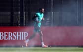 Alexander Isak of Liverpool trains during a training session at AXA Training Centre on March 17, 2026 in Kirkby, England. (Photo by Jan Kruger/Getty Images)