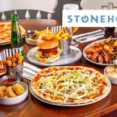 A two-course meal for two adults for £24.99 is the perfect way to see in the half term
