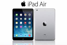The refurbished Apple iPad Air features a 9.7-inch Retina display and lightweight design for everyday use