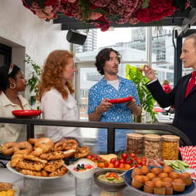 Jumping the breakfast buffet queue made the list