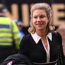 Newcastle co owner Amanda Stavele arrives at the ground prior to the Emirates FA Cup Third Round match between Sunderland and Newcastle United  at Stadium of Light on January 06, 2024 in Sunderland, England. (Photo by Stu Forster/Getty Images)