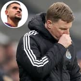 Bruno Guimaraes (inset) wants to leave Newcastle United.