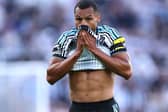 Jacob Murphy of Newcastle United reacts during the Premier League 2026/27 match between Newcastle United and Liverpool FC at St James' Park on August 23, 2026 in Newcastle upon Tyne, England. (Photo by Molly Darlington/Getty Images)