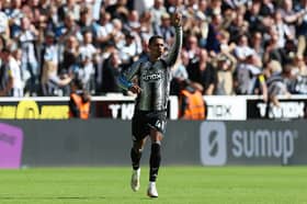 Jacob Ramsey of Newcastle United celebrates scoring his team’s second goal during the Premier League 2026/27 match between Newcastle United and AFC Bournemouth at St James' Park on September 05, 2026 in Newcastle upon Tyne, England. (Photo by Ian MacNicol/Getty Images)