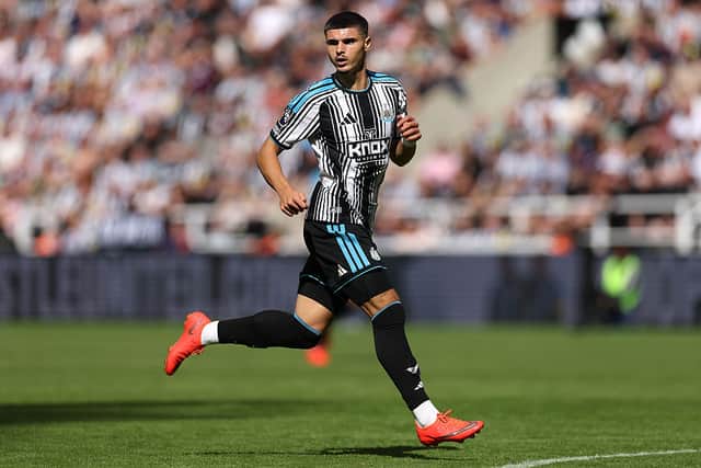 Matias Fernandez-Pardo of Newcastle United in action during the Premier League 2026/27 match between Newcastle United and AFC Bournemouth at St James' Park on September 05, 2026 in Newcastle upon Tyne, England. (Photo by Stu Forster/Getty Images)