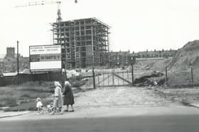 The Beeches Flats at Elswick were taking shape in this photo from 65 years ago.