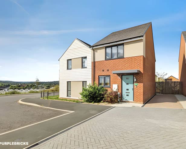 The semi-detached house at Willowford Place has a driveway offering off-road parking for multiple vehicles