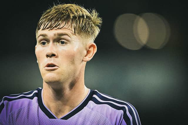 COVENTRY, ENGLAND - OCTOBER 12:  (EDITOR'S NOTE: Tonal effects have been applied to this image.) Lewis Hall of Newcastle United during the Premier League 2026/27 match between Coventry City and Newcastle United at The Coventry Building Society Arena on October 12, 2026 in Coventry, England. (Photo by Shaun Botterill/Getty Images)