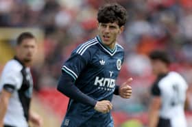 Vakhtang Salia of Newcastle United in action during the pre-season friendly match between Gateshead and Newcastle United at Gateshead International Stadium on July 25, 2026 in Gateshead, England. (Photo by Ed Sykes/Getty Images)