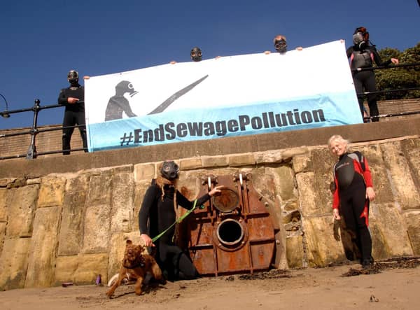Surfers Against Sewage campaigners want steps taken to prevent sewage polluting Scarborough's coastline