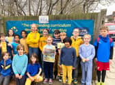 Children from Kilmorie Primary School were happy to support the Ukraine Appeal