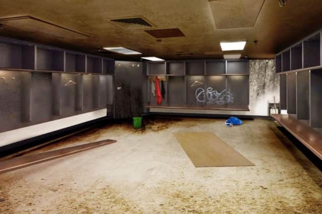 How Wembley Stadium changing rooms would look with grassroots funding (photo: Greene King)