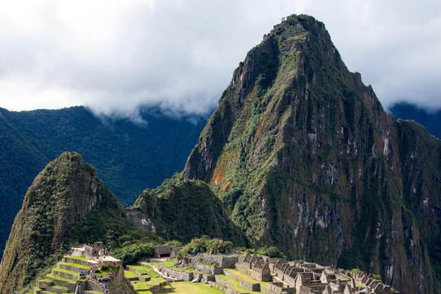 The Inca citadel of Machu Picchu in Peru.